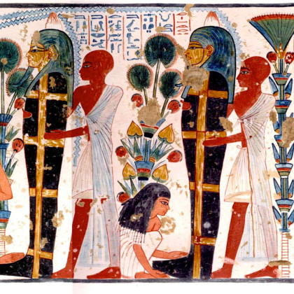 Theban Necropolis, Tomb of Nebamun and Ipuky (TT 181), Wall painting, color presentation