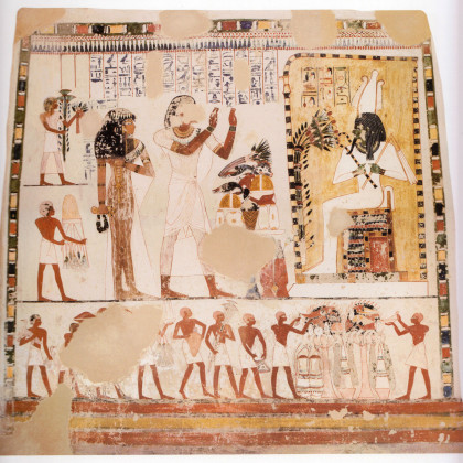 Theban Necropolis, Tomb of Menna (TT 69), Wall painting, Osiris Wall, Broad Hall