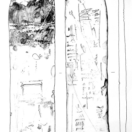 Valley of the Kings, Workmen's Huts, Scribal Palette-shaped Ostracon