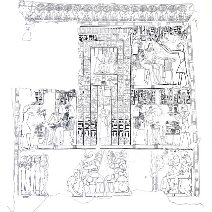Theban Necropolis, Tomb of Hui and Kel (TT 54), Wall scene