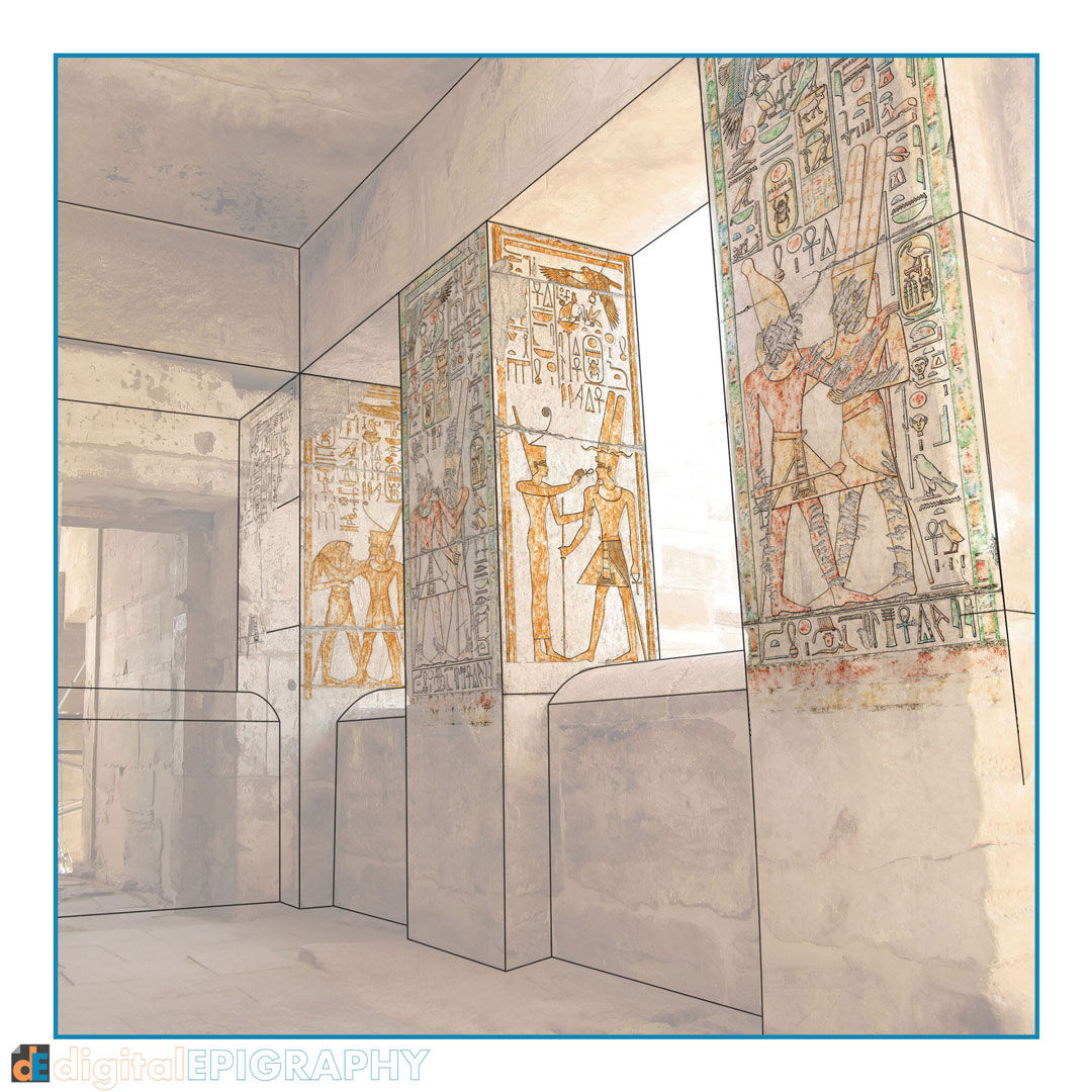Digital recording of pigment in the Small Amun Temple at Medinet Habu