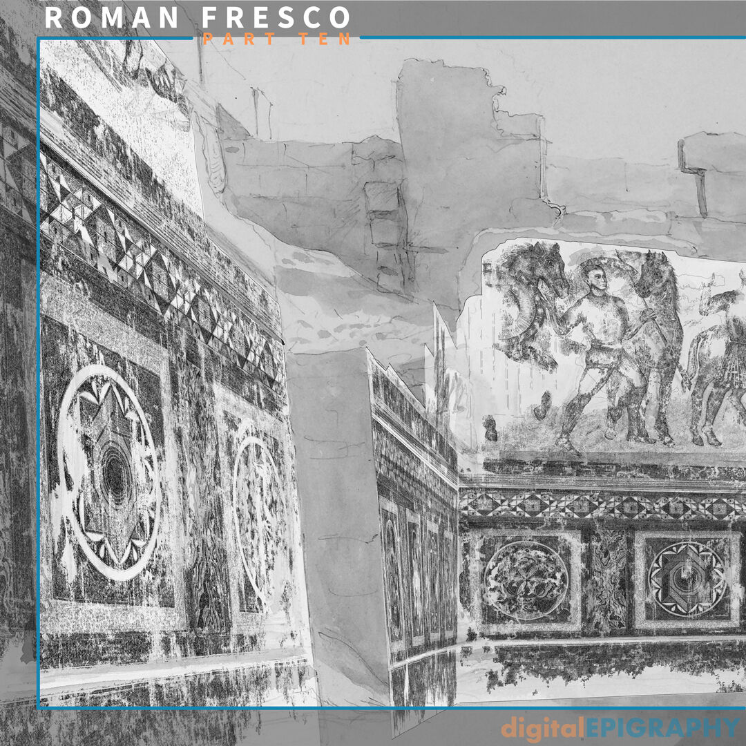 Panoramic view of the Roman Ambulatory with the Digital Drawings Superimposed over Wilkinson's Watercolor Image