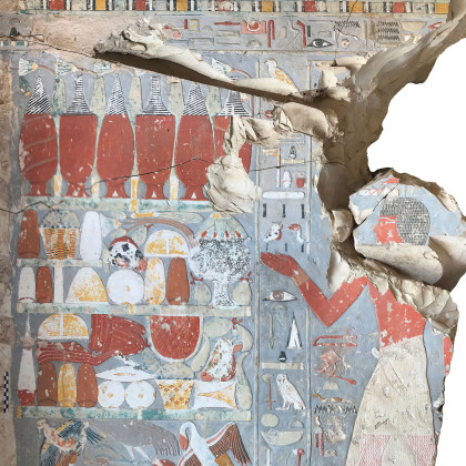 Theban Necropolis, Tomb of Nebamun (TT 179), Painted Wall Relief