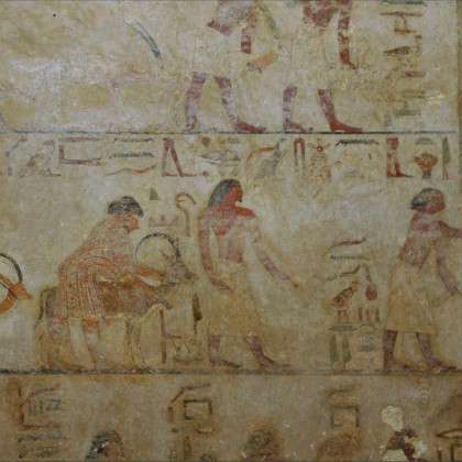 Beni Hassan, Tomb of Khnumhotep II, Wall painting, watercolor