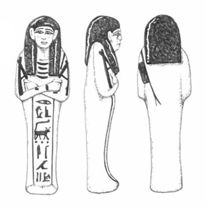 Saqqara, Tomb of Horemheb, Faience ushabti
