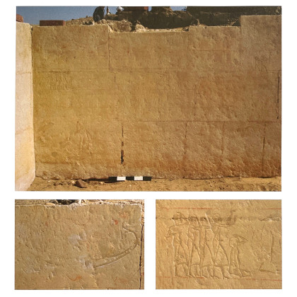 Saqqara, Tomb of Ptahemwia, Wall scene sketches