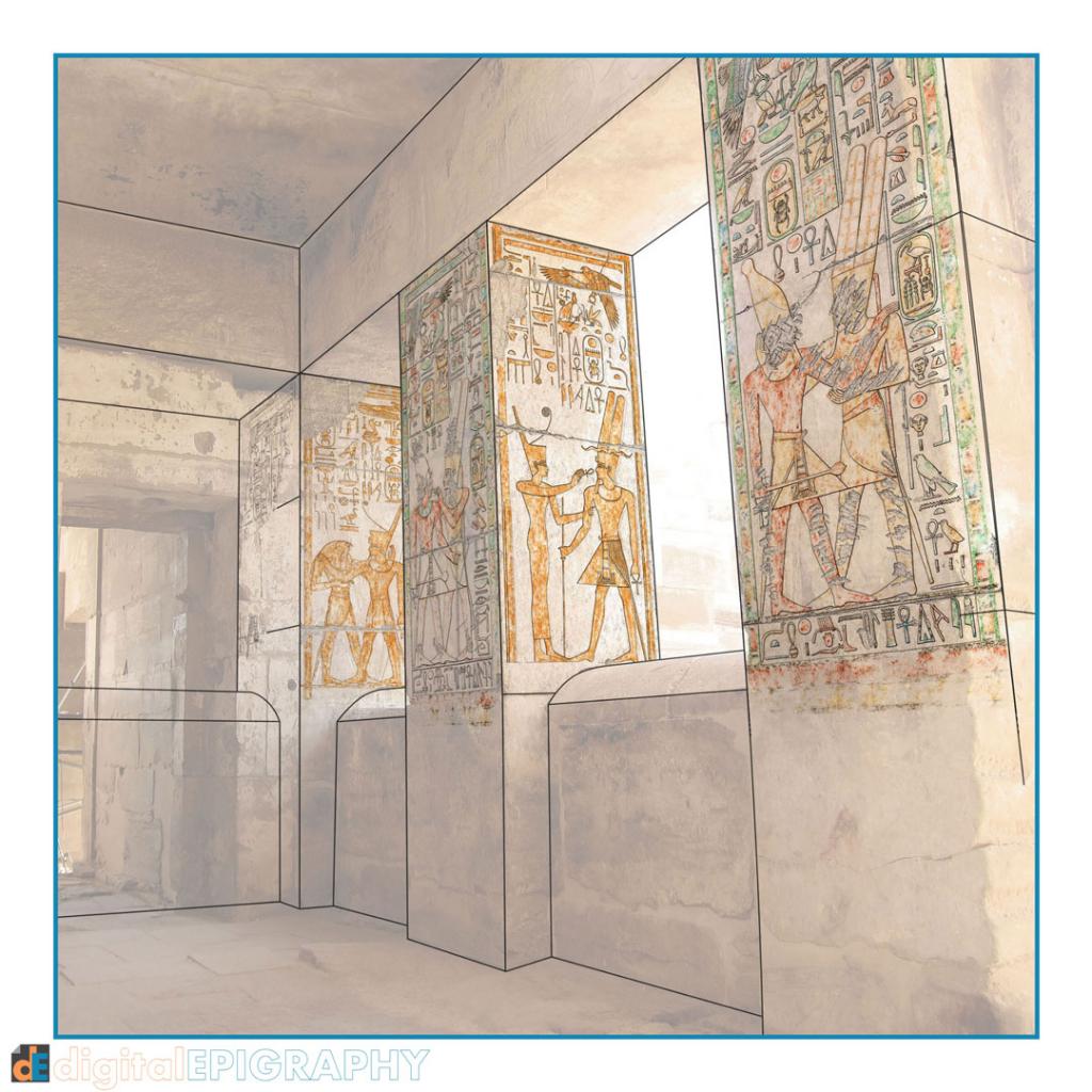 instagram-gallery/Digital recording of pigment in the Small Amun Temple at Medinet Habu