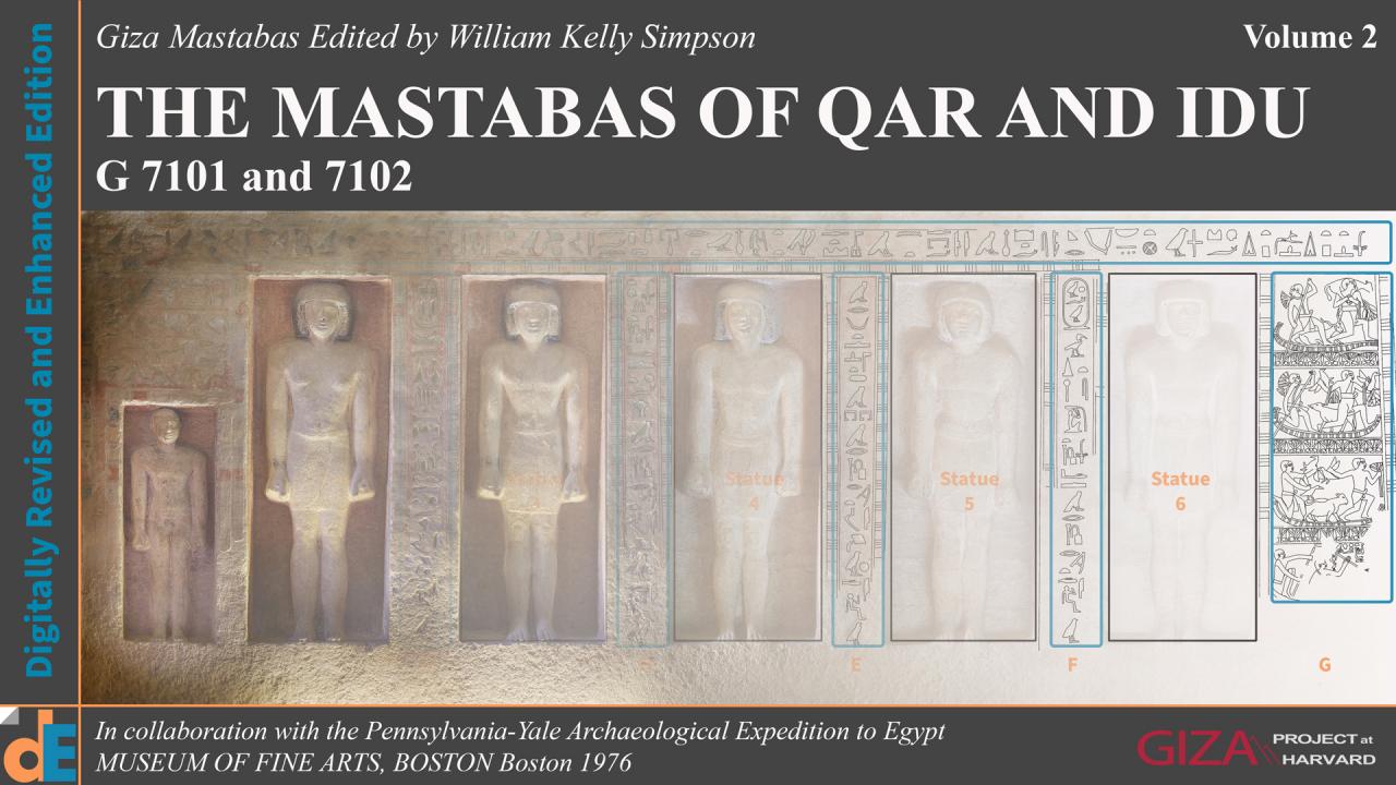 The Mastabas of Qar and Idu G 7101 and 7102 - Digitally Revised and Enhanced Edition