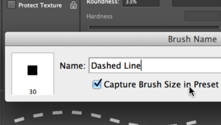 Dashed Brush Line