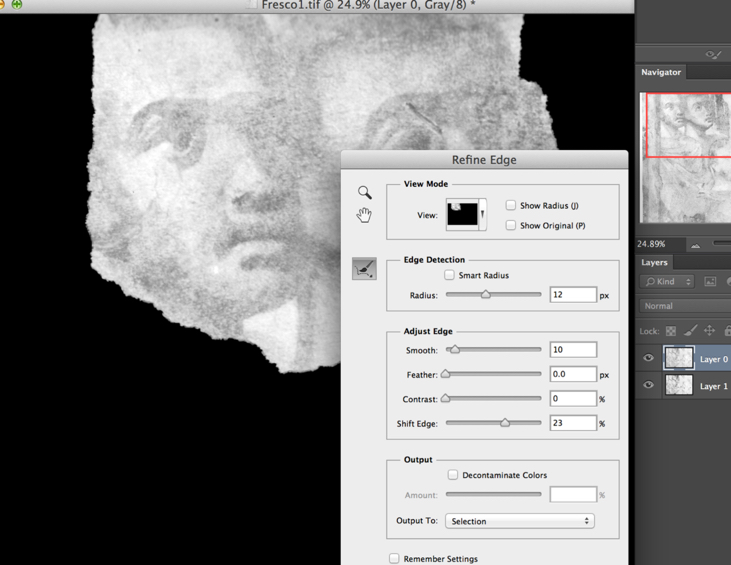 Using Layer Masks to Emphasize Details on a B/W Photo
