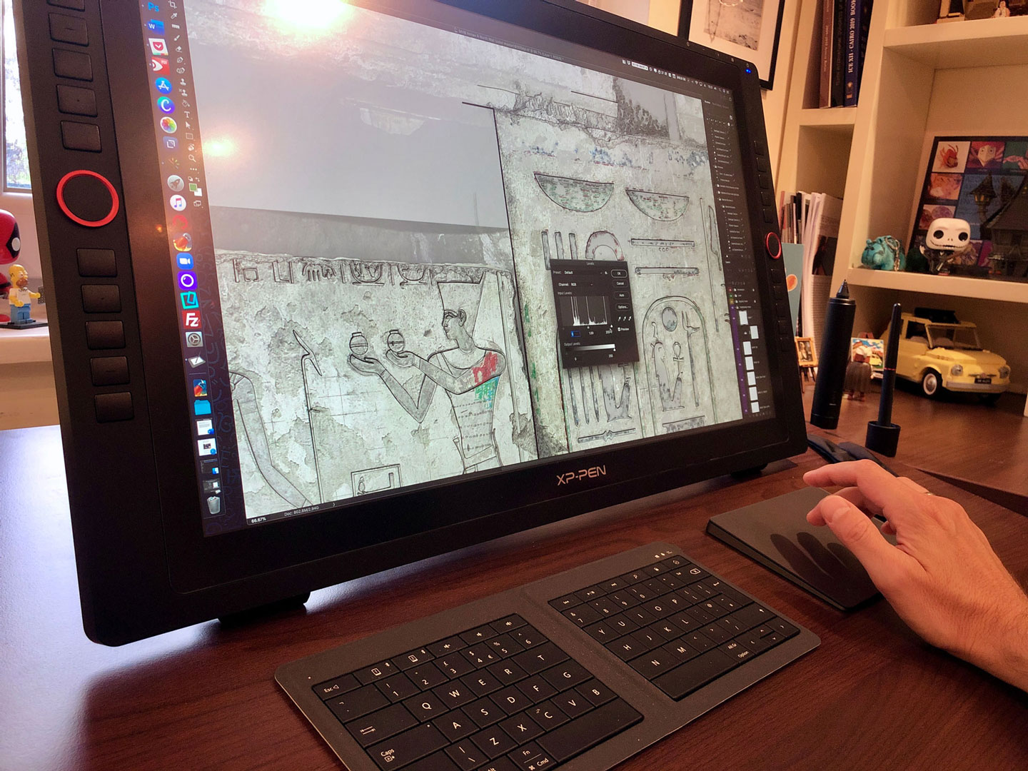 Positioning the XP-PEN Artist Pro 24 on your desk