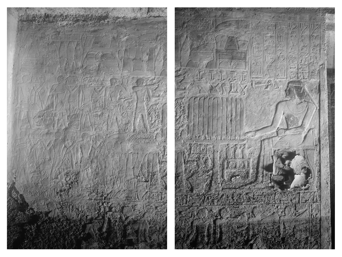 Mastaba Complex of Idu - Section 3.5 - West Wall, South of Niche