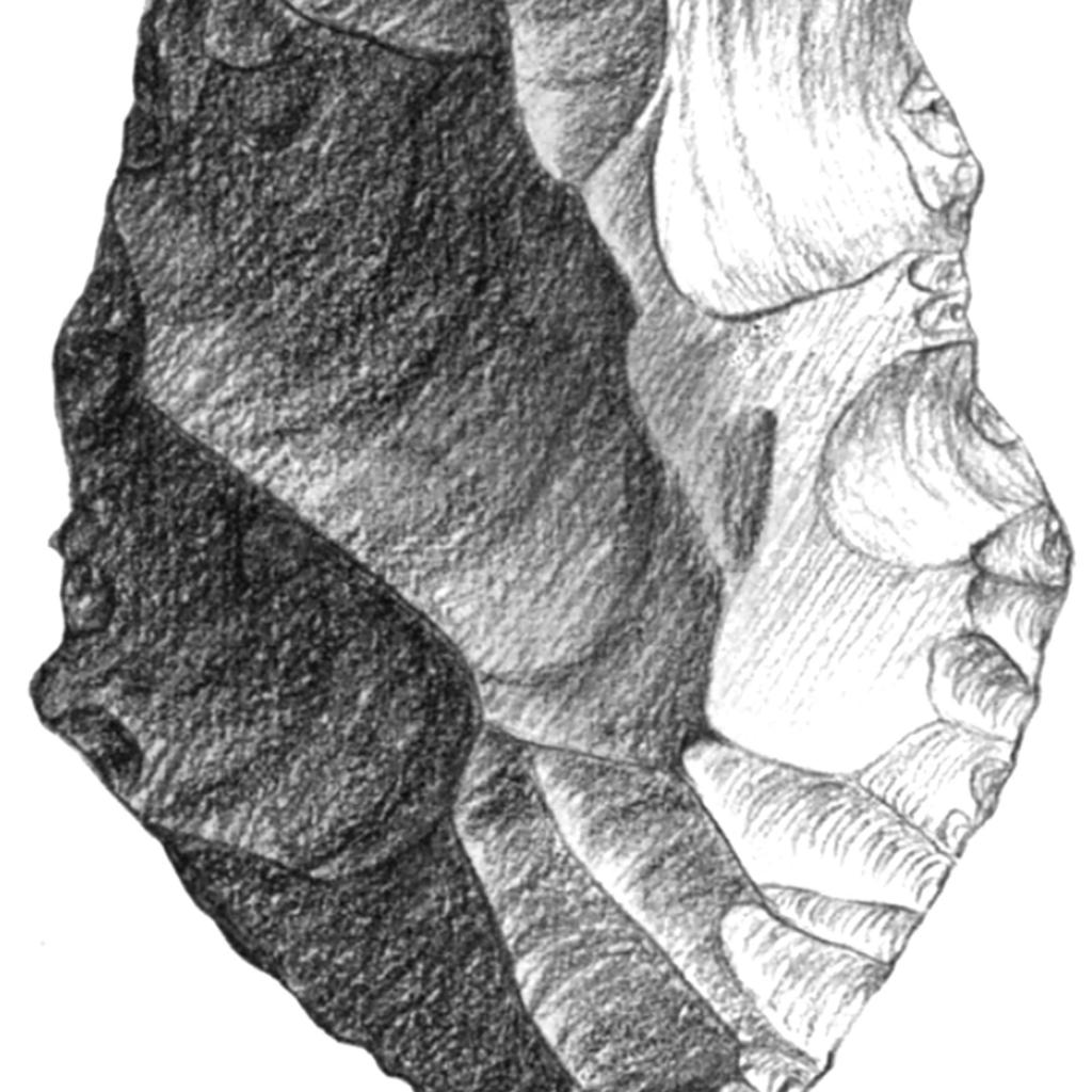 Esna, Paleolithic Chert Hand Axe