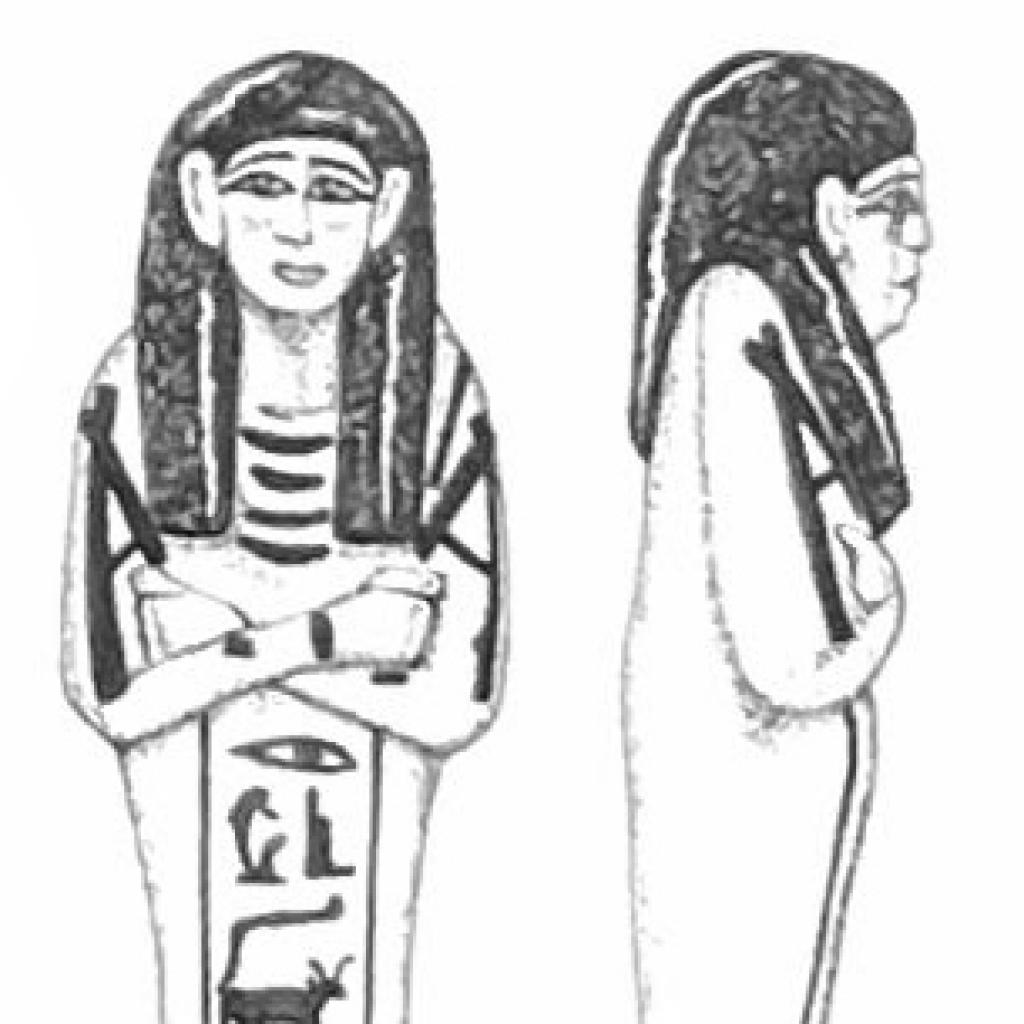 Saqqara, Tomb of Horemheb, Faience ushabti