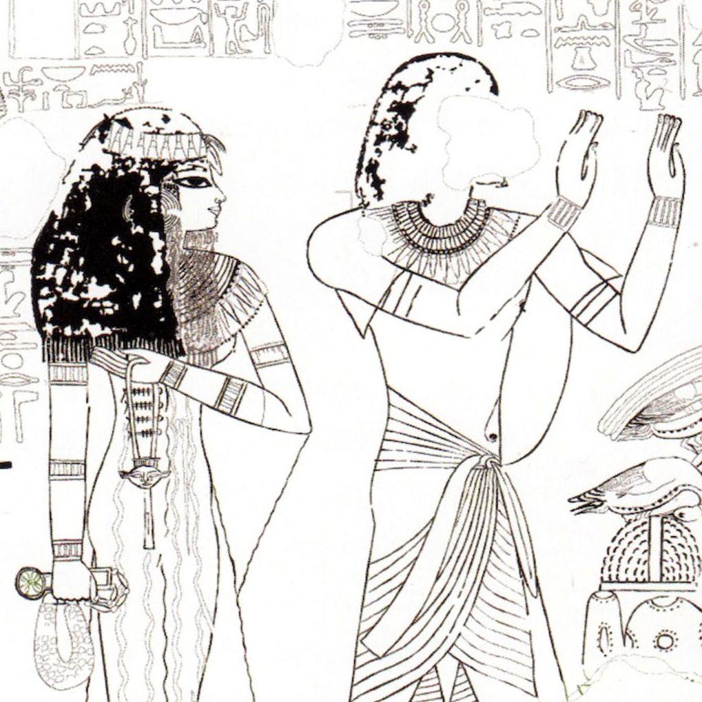 Tomb of Menna (TT 69), Wall painting, Osiris Wall, Broad Hall